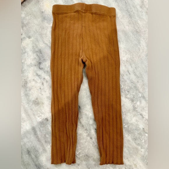 Rylee + Cru Ribbed Leggings - Rust - Picture 3 of 3